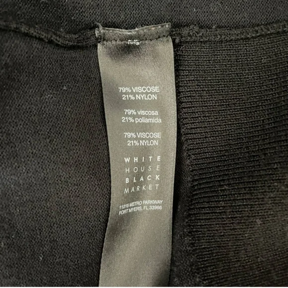 White House Black Market Ribbed Sweater in Black size Large - Picture 10 of 10